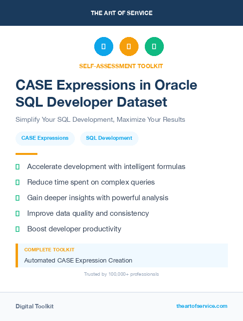 CASE Expressions in Oracle SQL Developer Dataset