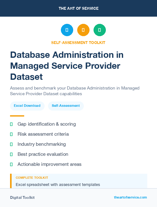 Database Administration in Managed Service Provider Dataset