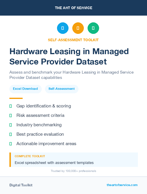 Hardware Leasing in Managed Service Provider Dataset
