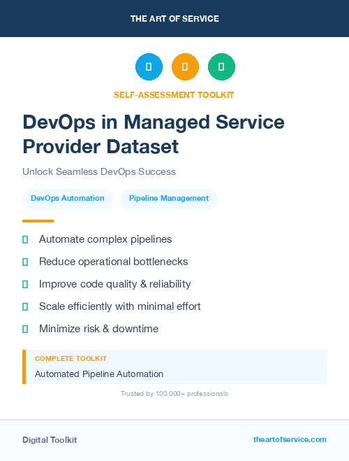 DevOps in Managed Service Provider Dataset