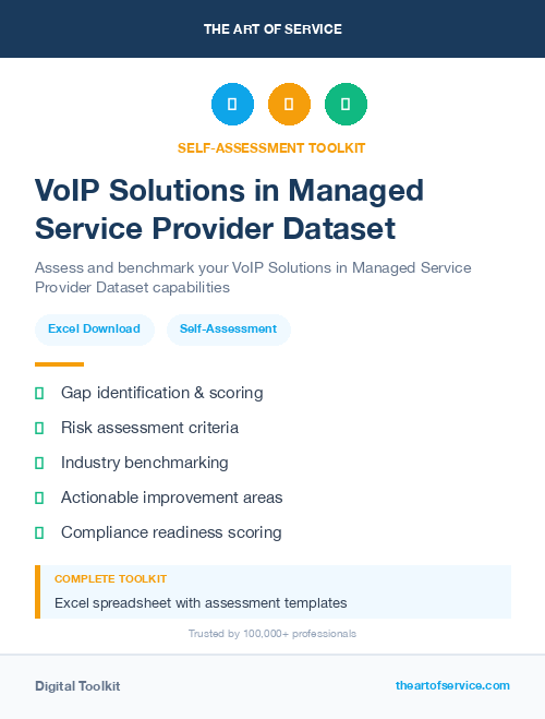 VoIP Solutions in Managed Service Provider Dataset