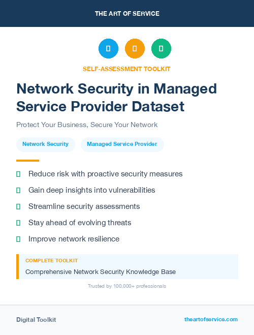 Network Security in Managed Service Provider Dataset