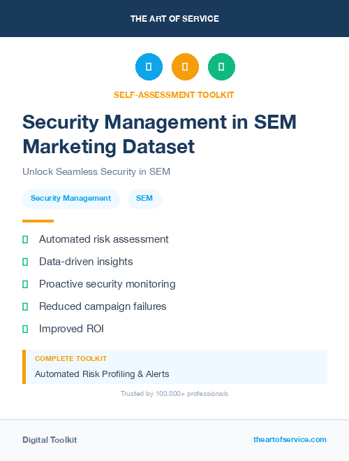 Security Management in SEM Marketing Dataset