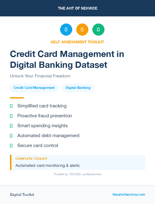 Credit Card Management in Digital Banking Dataset