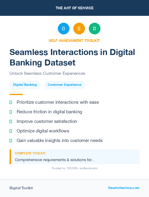 Seamless Interactions in Digital Banking Dataset
