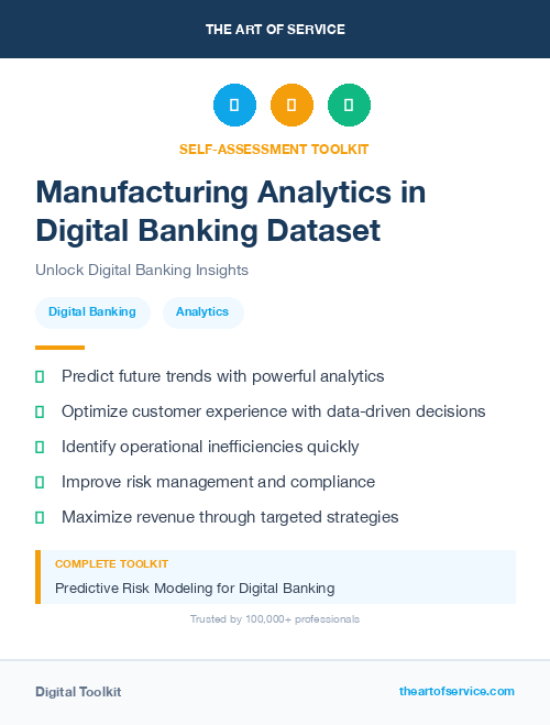 Manufacturing Analytics in Digital Banking Dataset