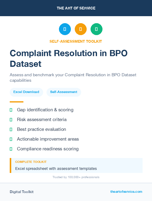 Complaint Resolution in BPO Dataset
