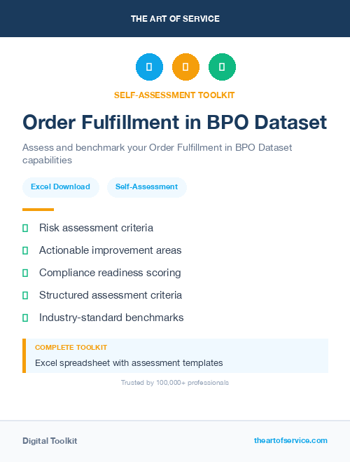 Order Fulfillment in BPO Dataset