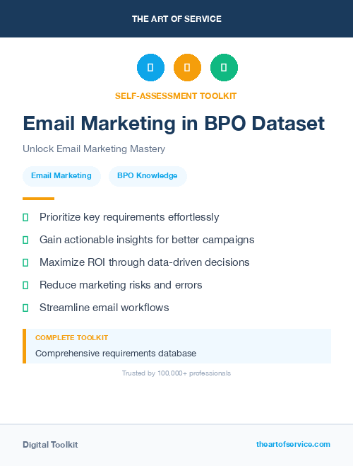 Email Marketing in BPO Dataset