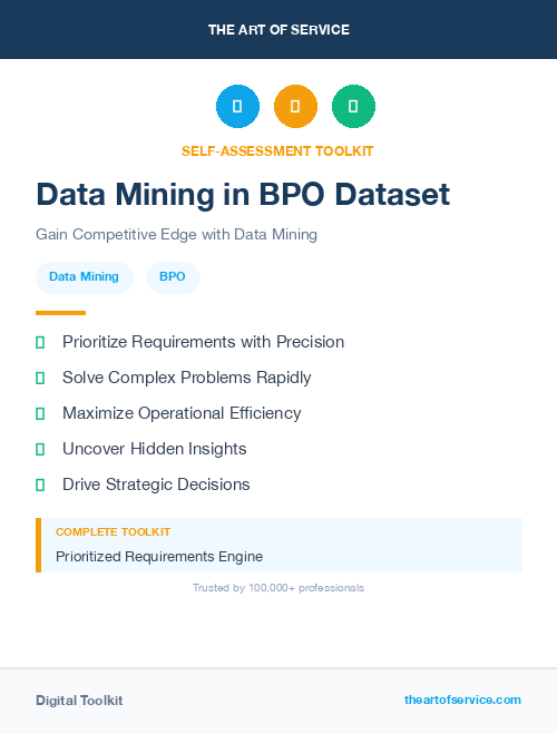 Data Mining in BPO Dataset