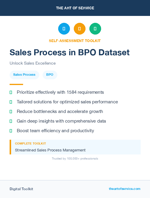 Sales Process in BPO Dataset
