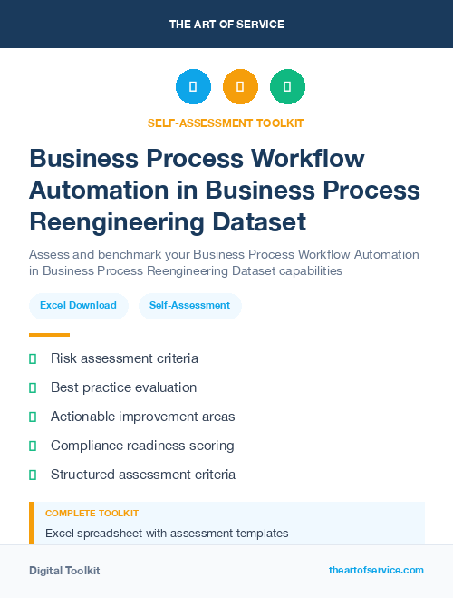 Business Process Workflow Automation in Business Process Reengineering Dataset