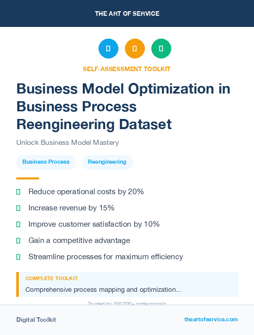 Business Model Optimization in Business Process Reengineering Dataset