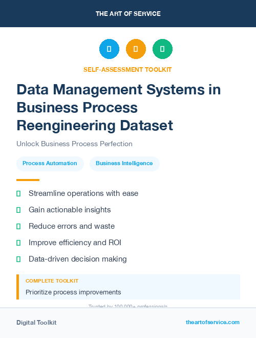 Data Management Systems in Business Process Reengineering Dataset