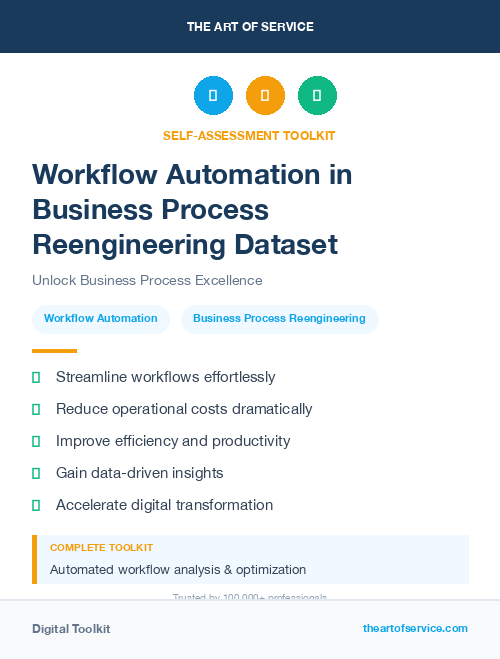 Workflow Automation in Business Process Reengineering Dataset