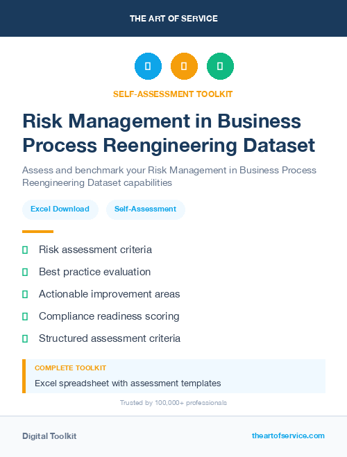 Risk Management in Business Process Reengineering Dataset
