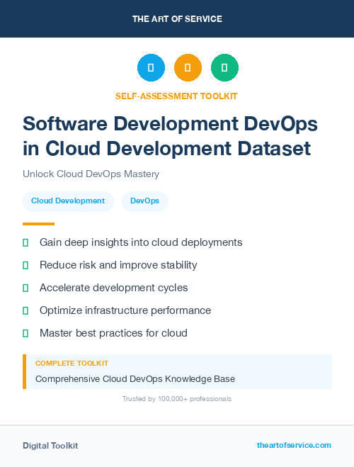 Software Development DevOps in Cloud Development Dataset
