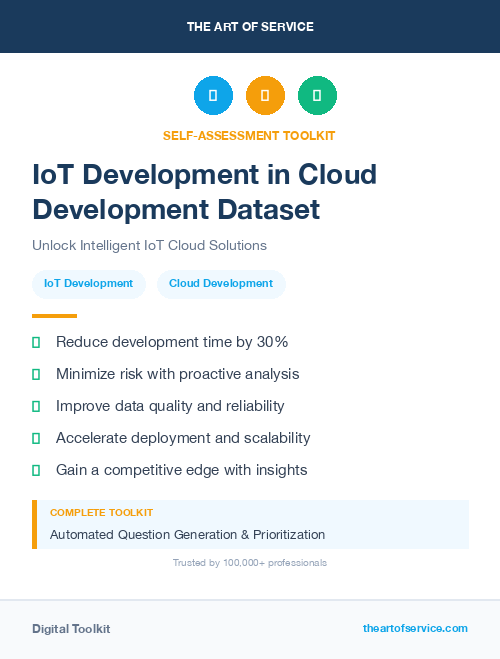 IoT Development in Cloud Development Dataset