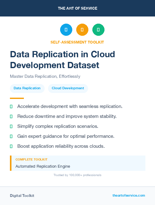 Data Replication in Cloud Development Dataset