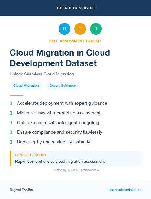 Cloud Migration in Cloud Development Dataset