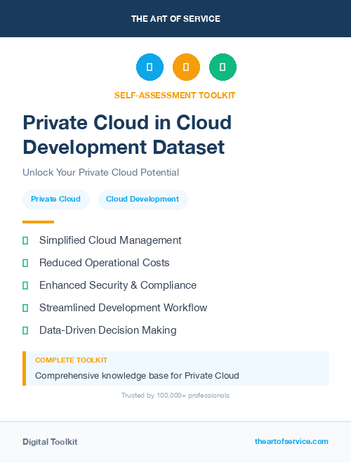 Private Cloud in Cloud Development Dataset