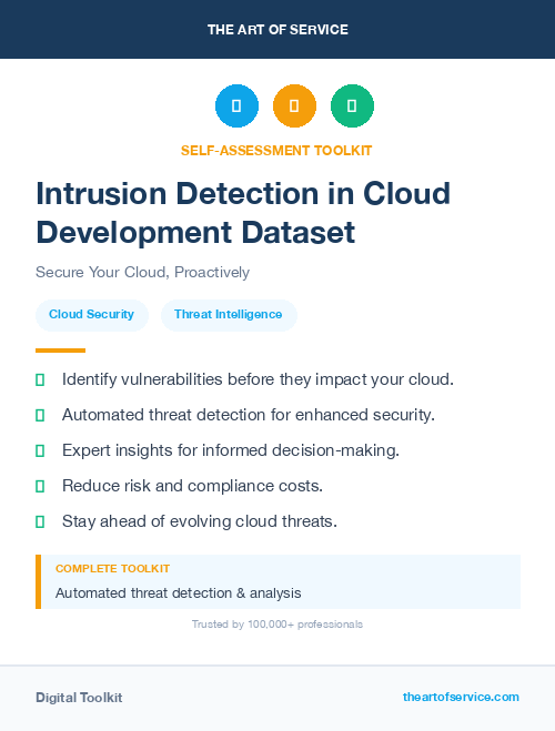 Intrusion Detection in Cloud Development Dataset