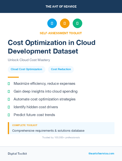 Cost Optimization in Cloud Development Dataset