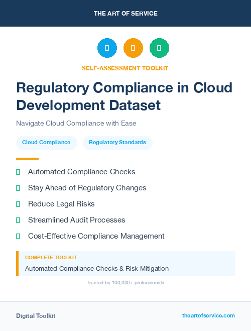 Regulatory Compliance in Cloud Development Dataset