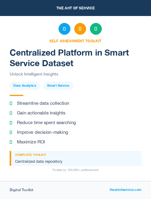 Centralized Platform in Smart Service Dataset