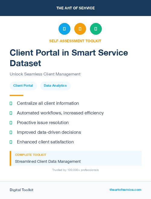 Client Portal in Smart Service Dataset
