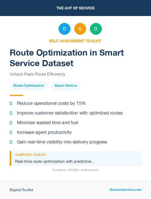 Route Optimization in Smart Service Dataset