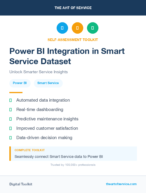 Power BI Integration in Smart Service Dataset