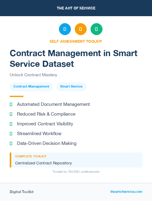 Contract Management in Smart Service Dataset