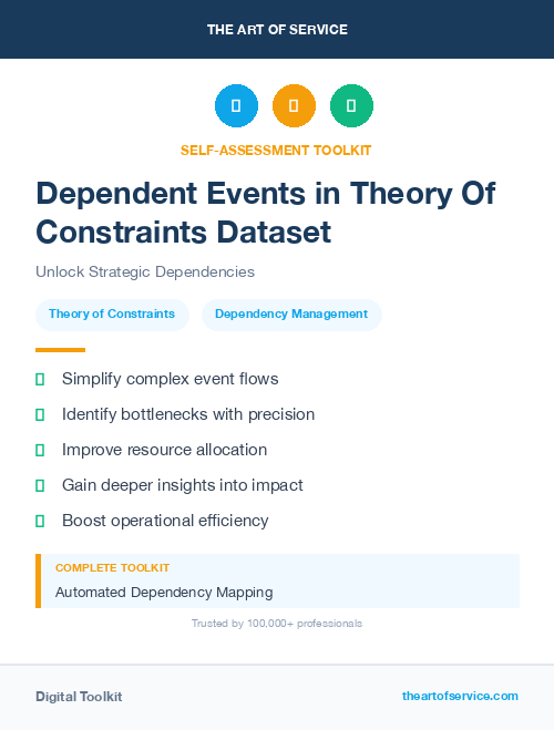 Dependent Events in Theory Of Constraints Dataset