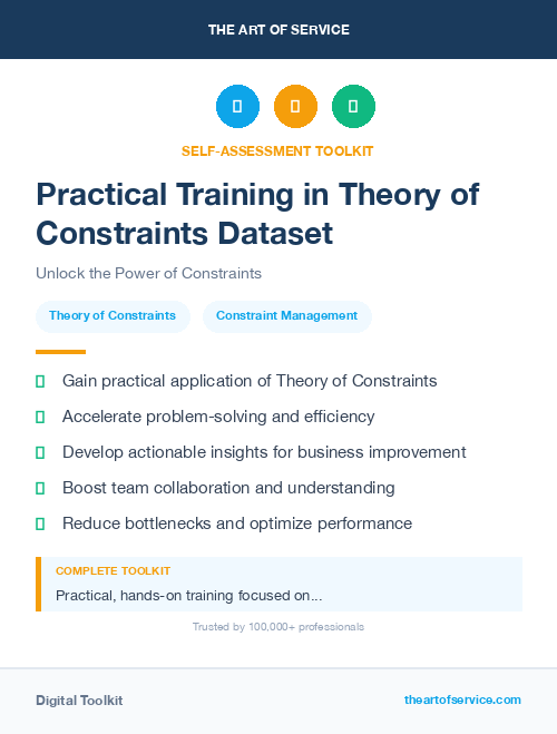 Practical Training in Theory of Constraints Dataset