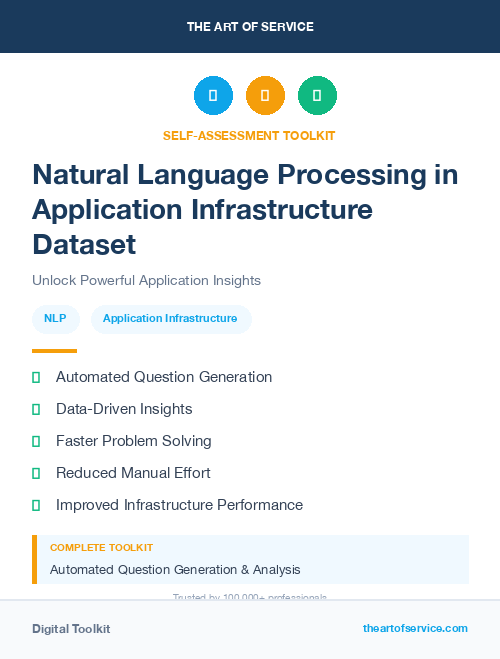 Natural Language Processing in Application Infrastructure Dataset