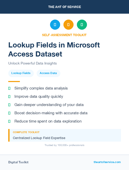 Lookup Fields in Microsoft Access Dataset
