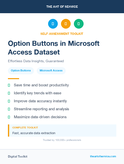 Option Buttons in Microsoft Access Dataset
