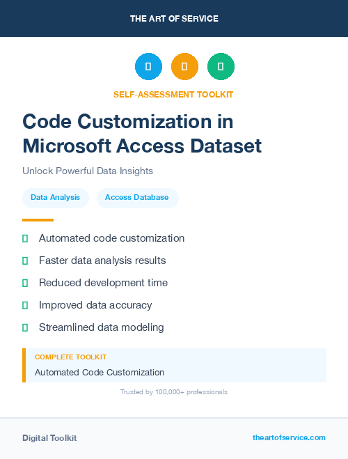 Code Customization in Microsoft Access Dataset