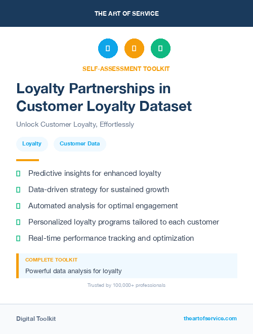 Loyalty Partnerships in Customer Loyalty Dataset