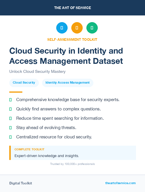 Cloud Security in Identity and Access Management Dataset