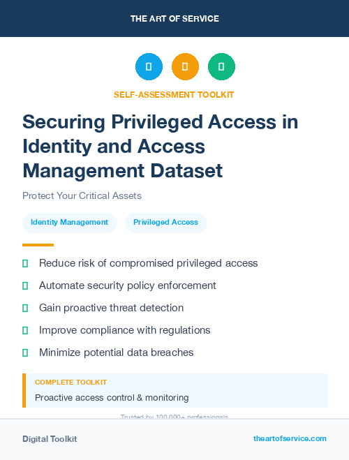 Securing Privileged Access in Identity and Access Management Dataset