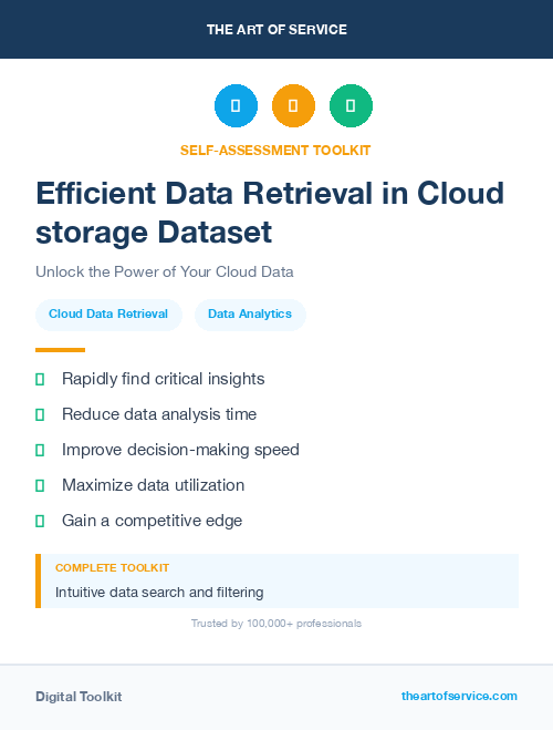 Efficient Data Retrieval in Cloud storage Dataset