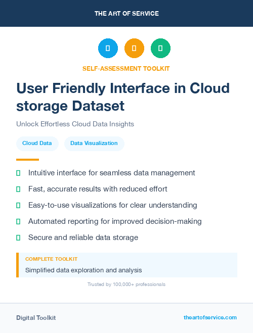 User Friendly Interface in Cloud storage Dataset