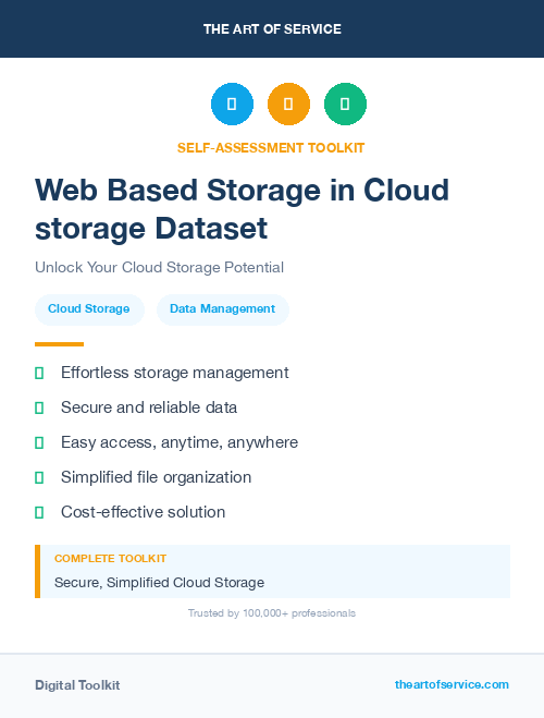 Web Based Storage in Cloud storage Dataset