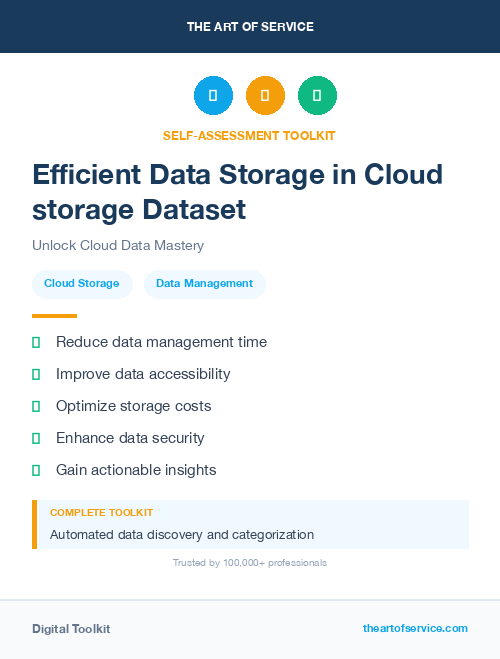 Efficient Data Storage in Cloud storage Dataset