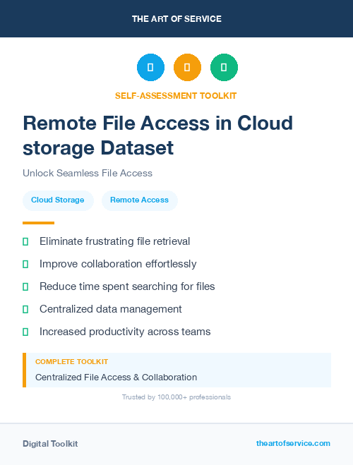 Remote File Access in Cloud storage Dataset