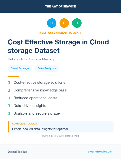 Cost Effective Storage in Cloud storage Dataset
