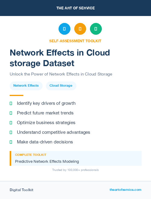Network Effects in Cloud storage Dataset