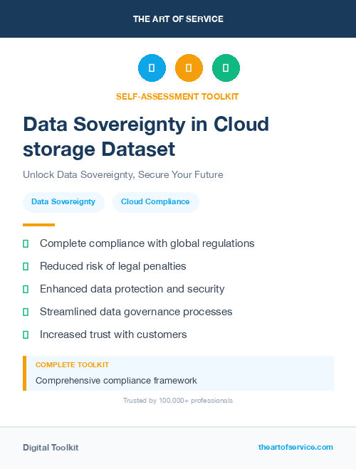 Data Sovereignty in Cloud storage Dataset